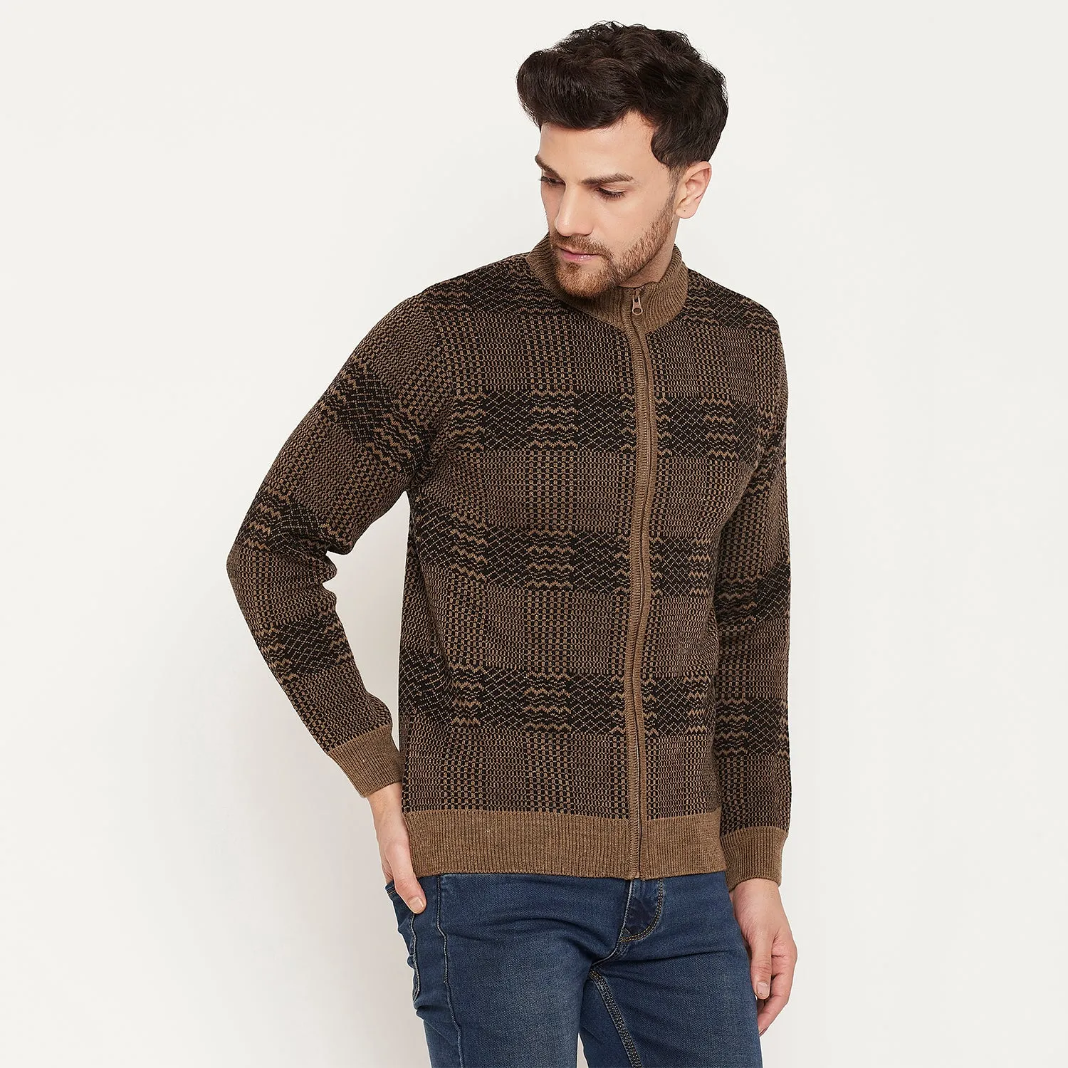 Duke Stardust Men Full Sleeve Zipper Pullover (SDS2150)