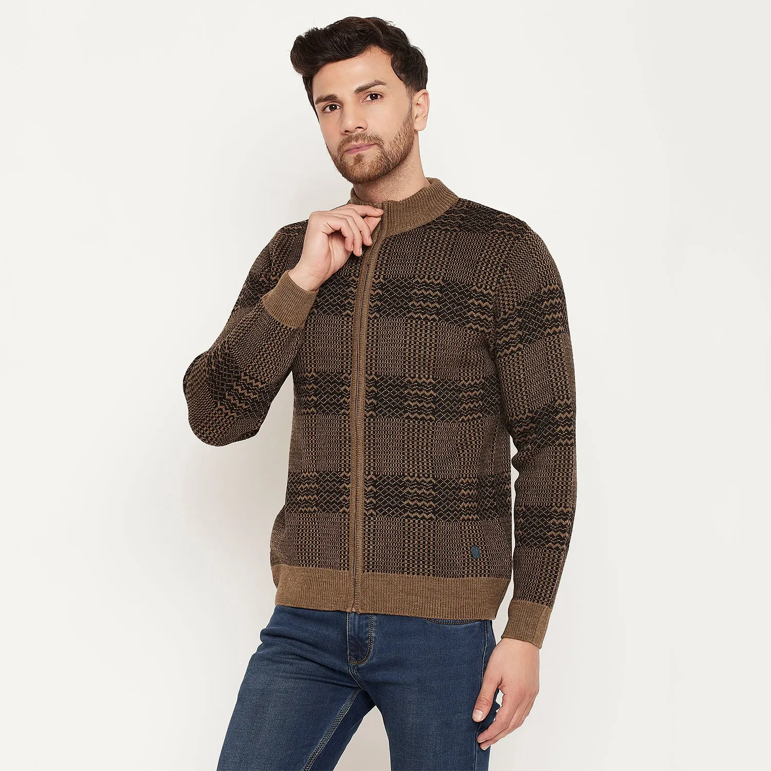 Duke Stardust Men Full Sleeve Zipper Pullover (SDS2150)