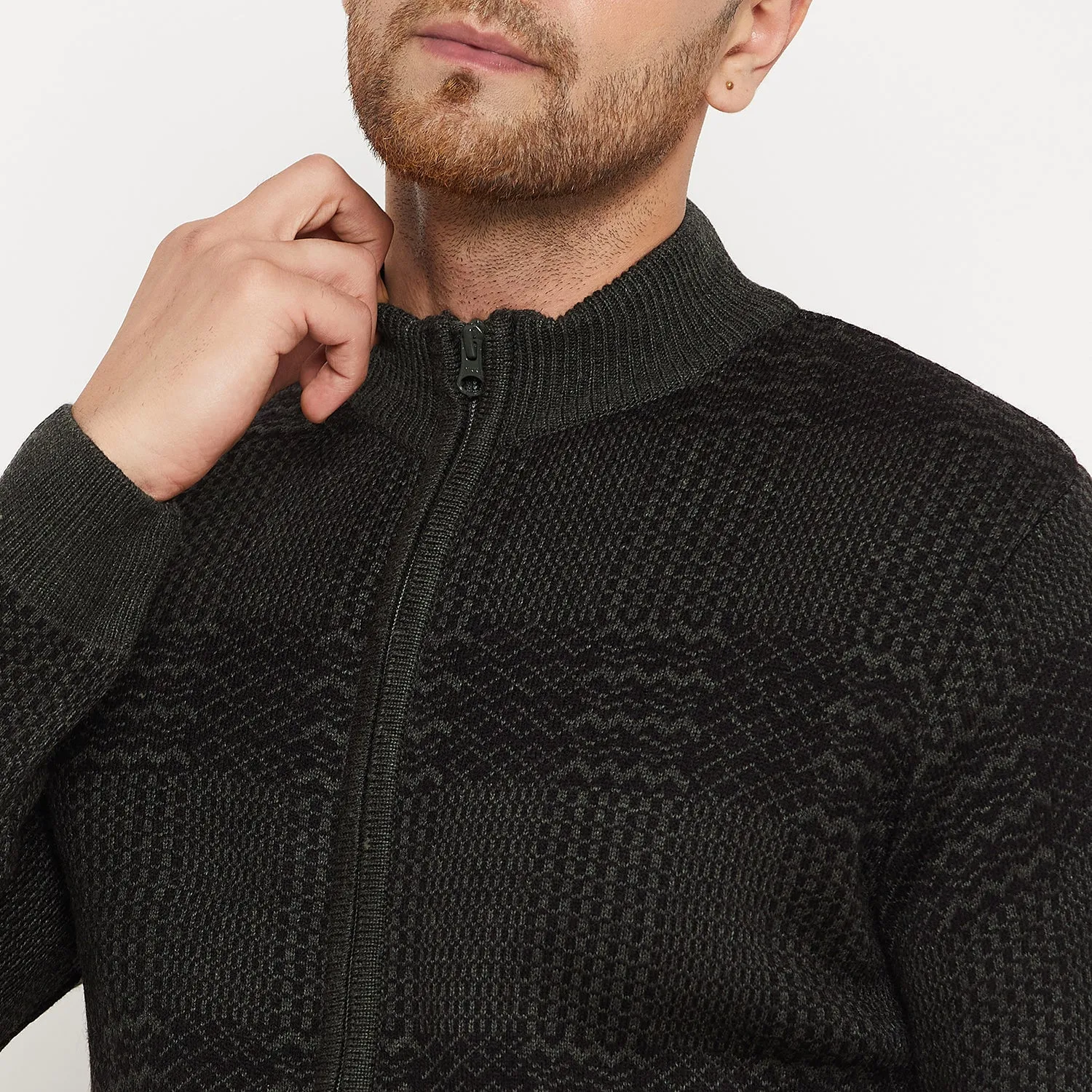 Duke Stardust Men Full Sleeve Zipper Pullover (SDS2150)