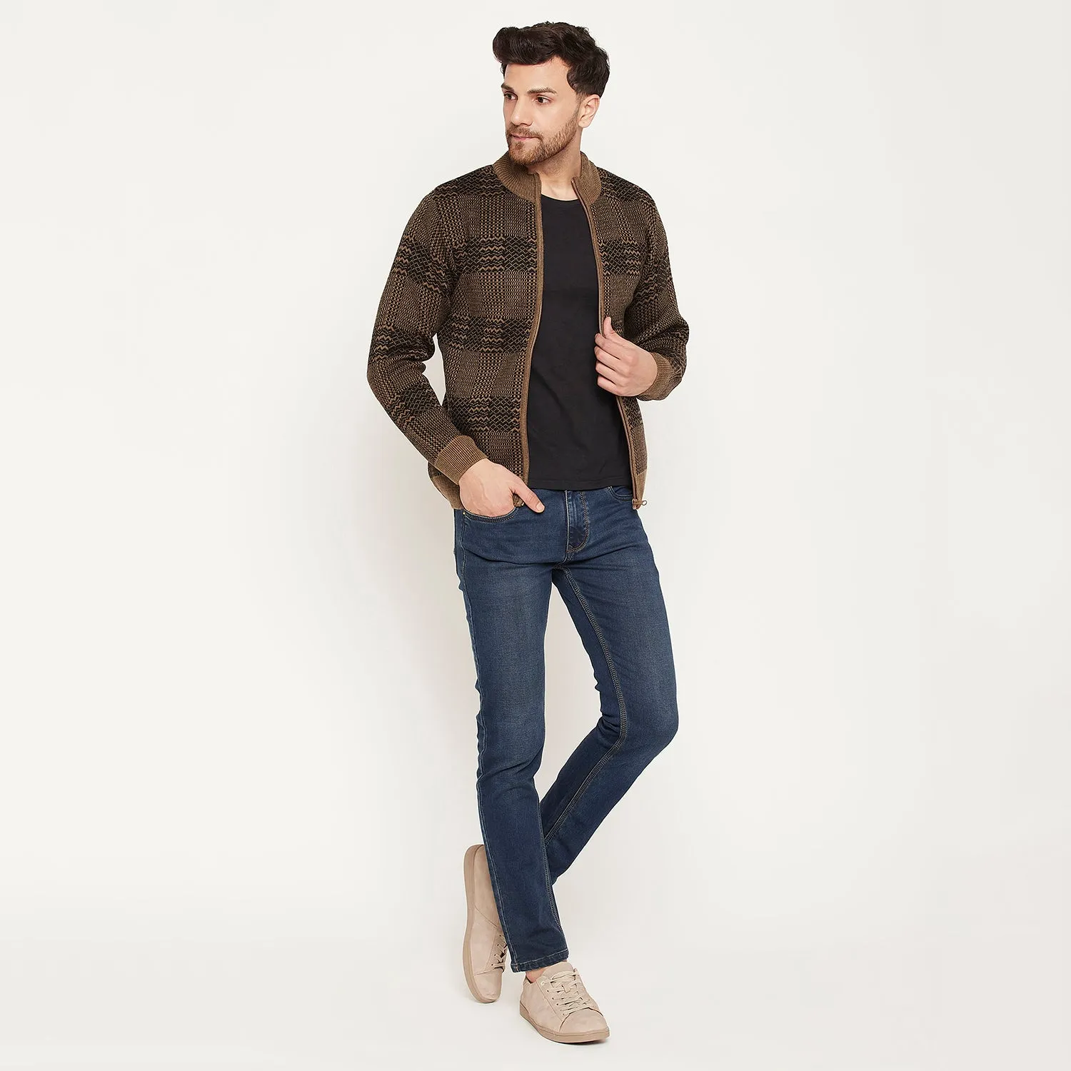 Duke Stardust Men Full Sleeve Zipper Pullover (SDS2150)